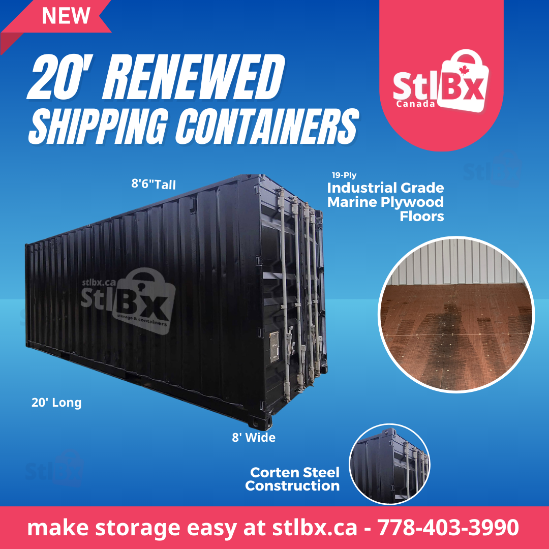 20 Foot Renewed Shipping Container Victoria BC StlBx Storage