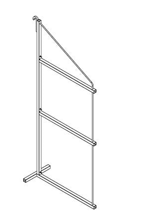 Stlbx 3-Shelf Bracket (Deep) - shelving/lumber not included