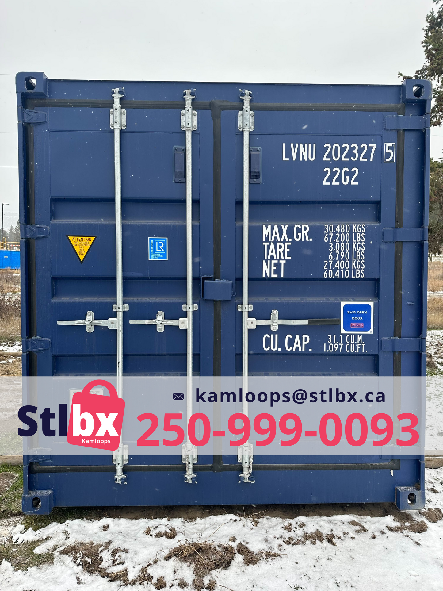 Side Open 20-Foot Shipping Containers in Kamloops