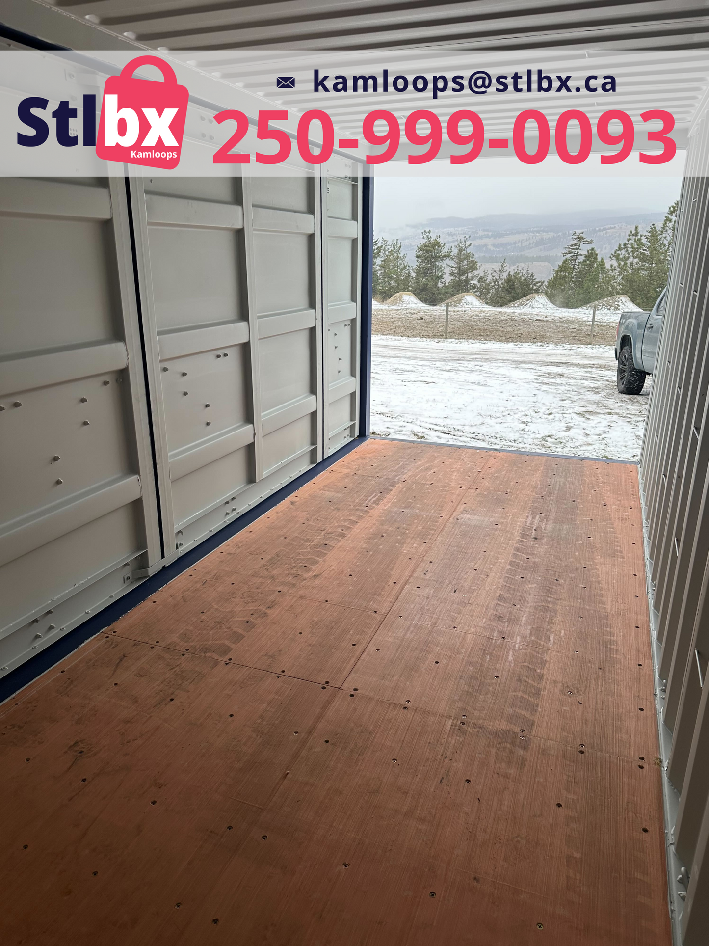 Side Open 20-Foot Shipping Containers in Kamloops