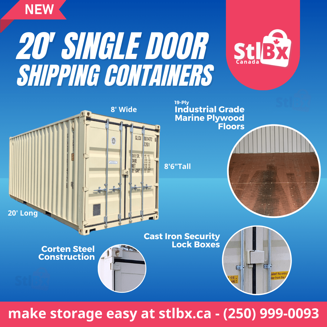 New 20-Foot Shipping Containers - Kamloops/Pritchard