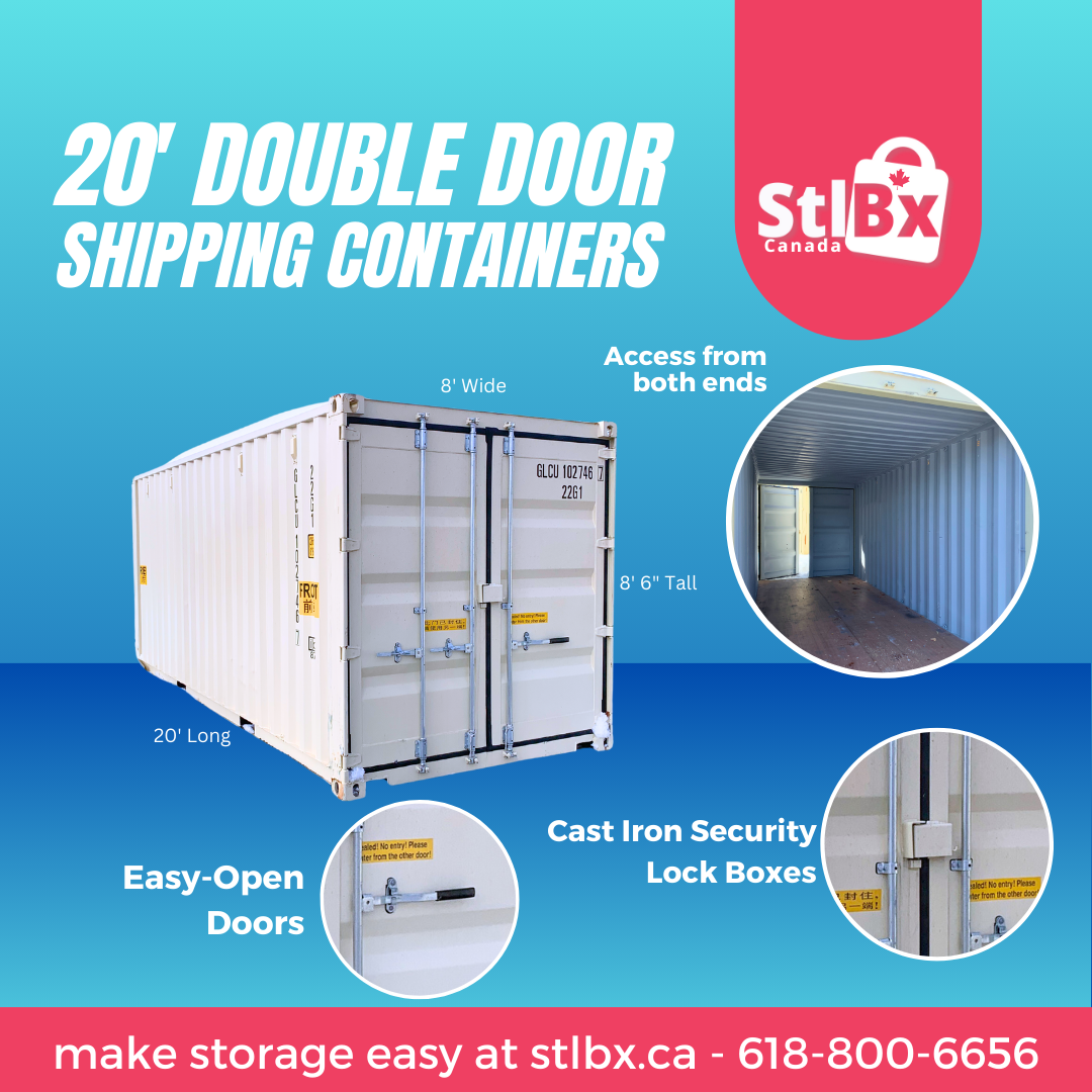 New 20' Shipping Container Tunnel with Double Doors in Toronto, Ontario