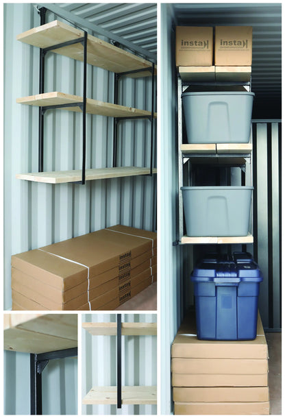Stlbx Rhino 3-Shelf Bracket (wood shelves are not included)
