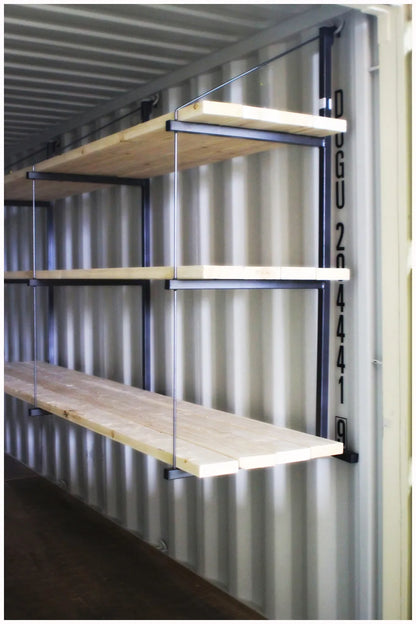 Stlbx 3-Shelf Bracket (Deep) - shelving/lumber not included