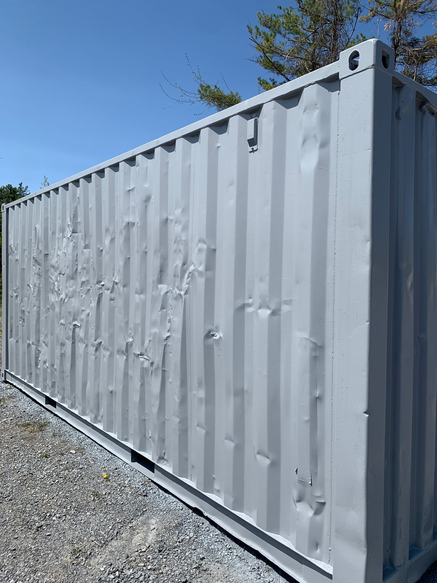 Used 20-Foot Shipping Container Painted Grey