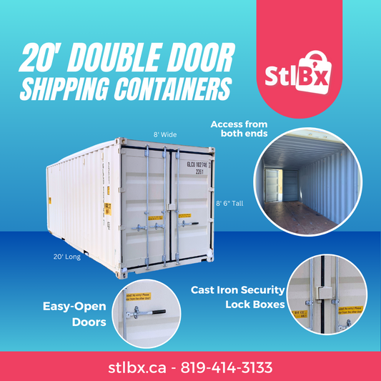 New 20-foot Shipping Container with Double Doors in Gatineau, Quebec
