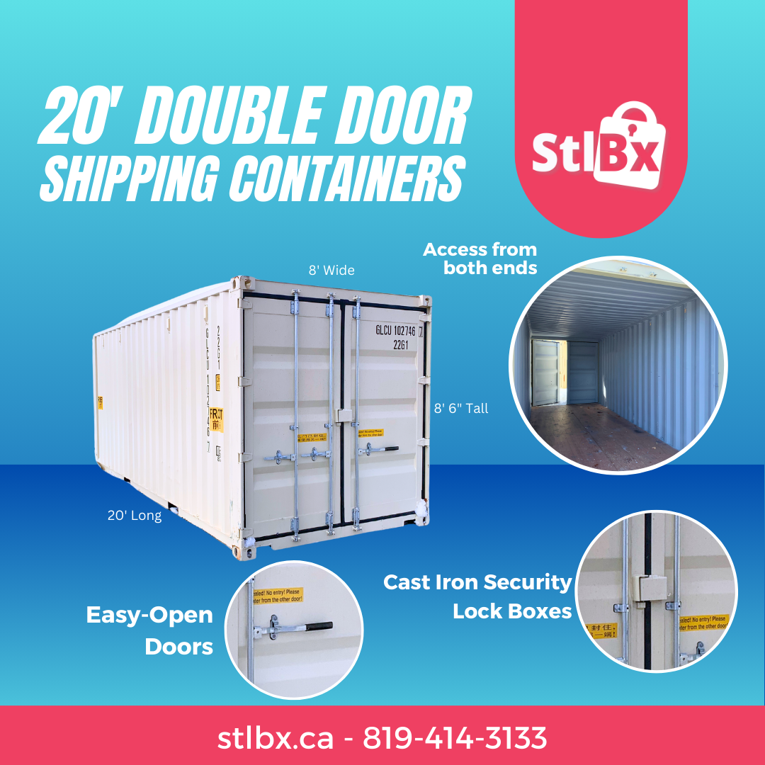 New 20' Shipping Container Tunnel with Double Doors in Gatineau, Quebec