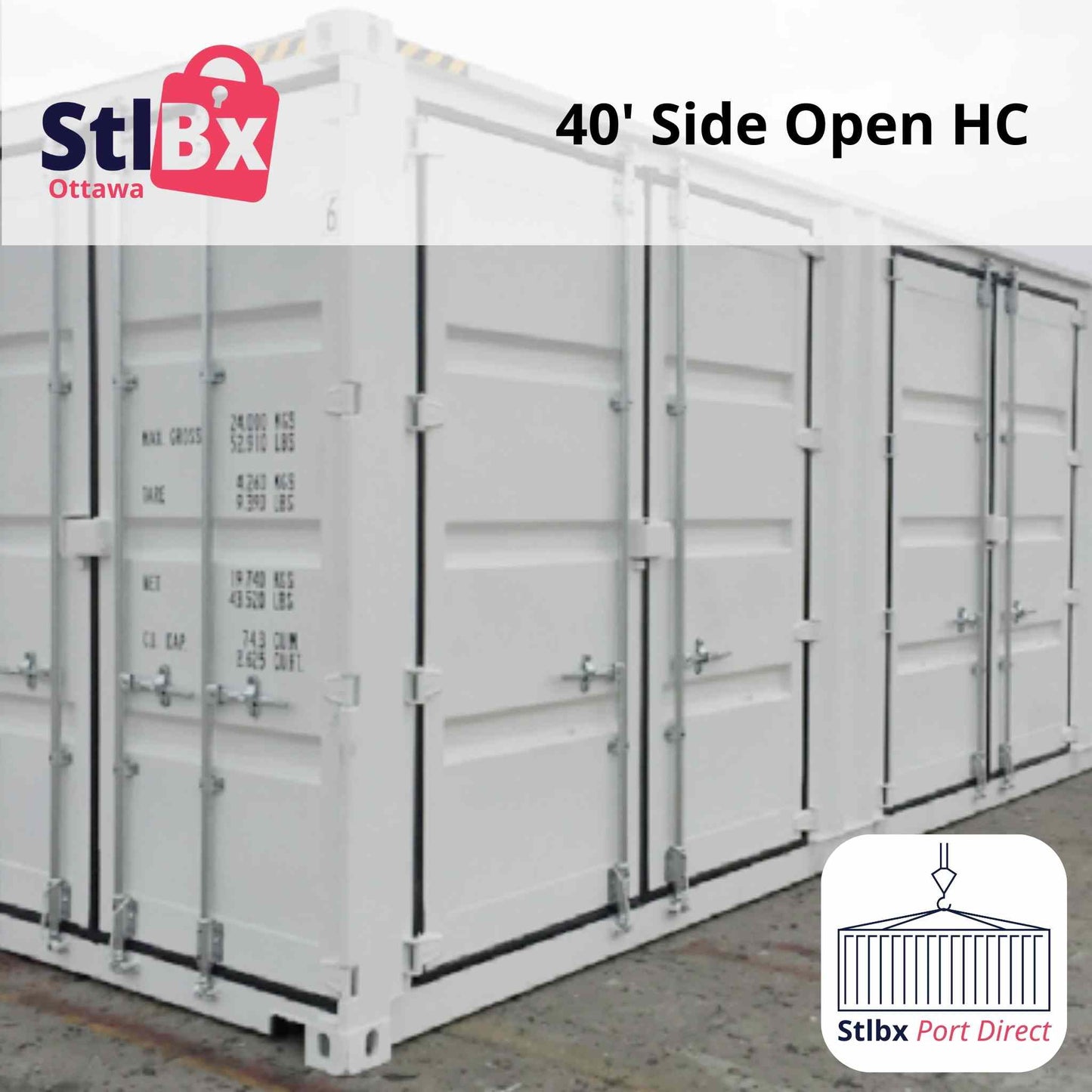 New 40' 4 side door Shipping Container