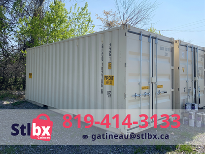 Nouveau conteneur maritime de 20 pieds avec portes doubles à Gatineau, Québec