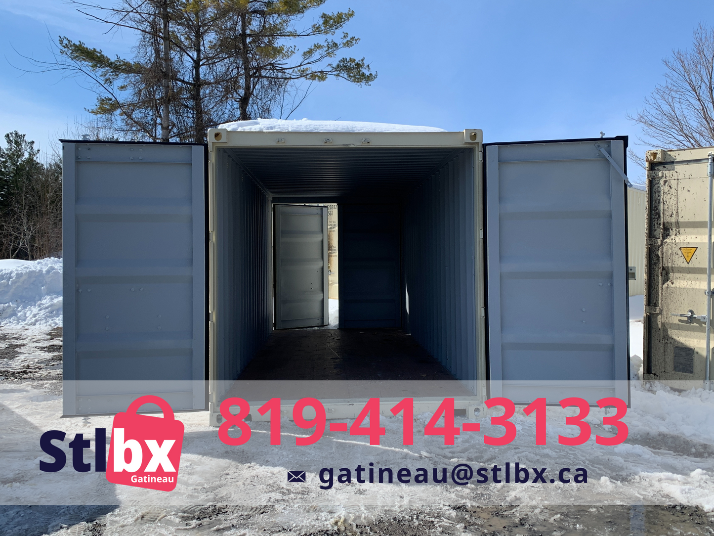New 20' Shipping Container Tunnel with Double Doors in Gatineau, Quebec