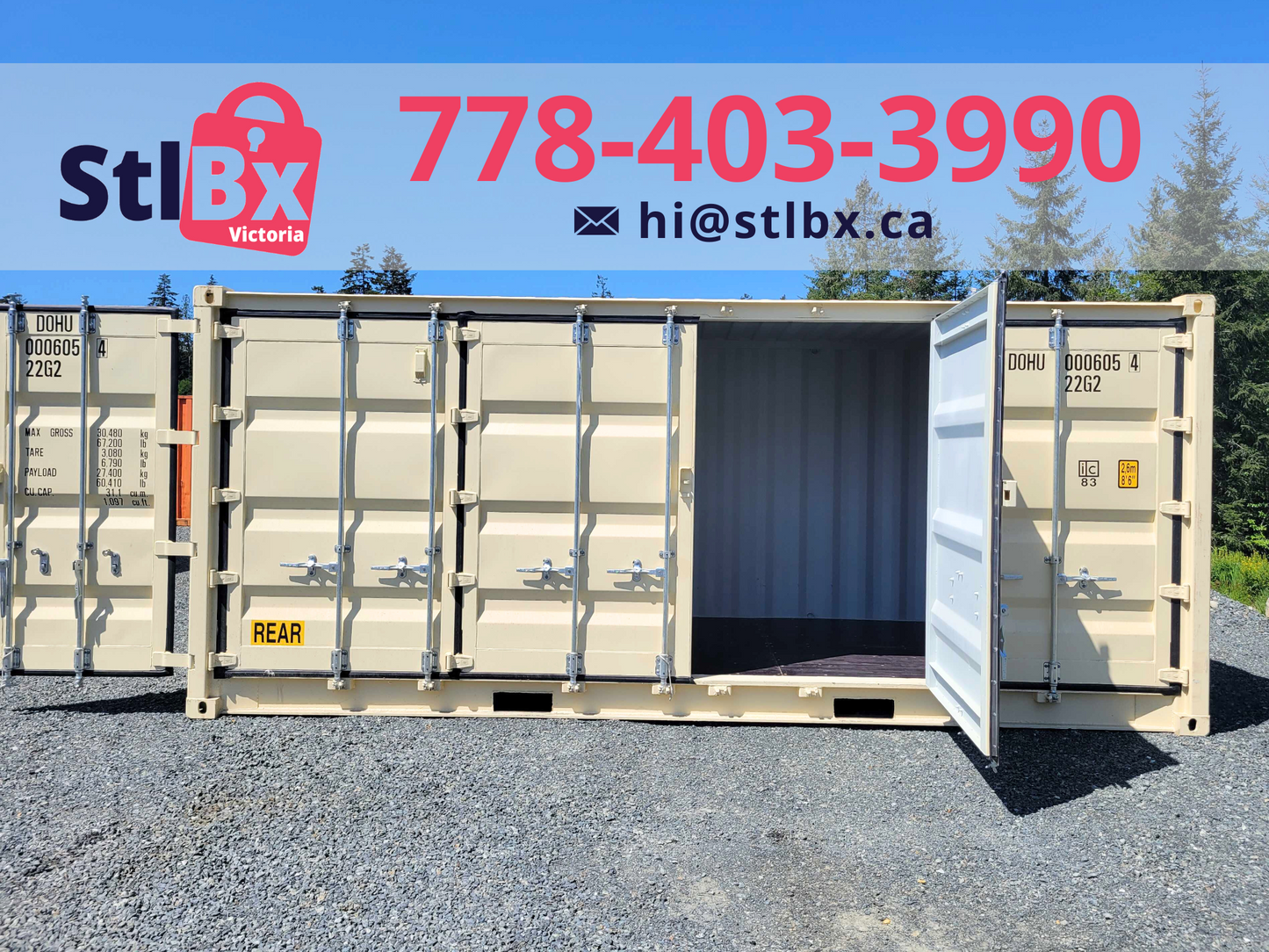 Ottawa - Side open 20’ container