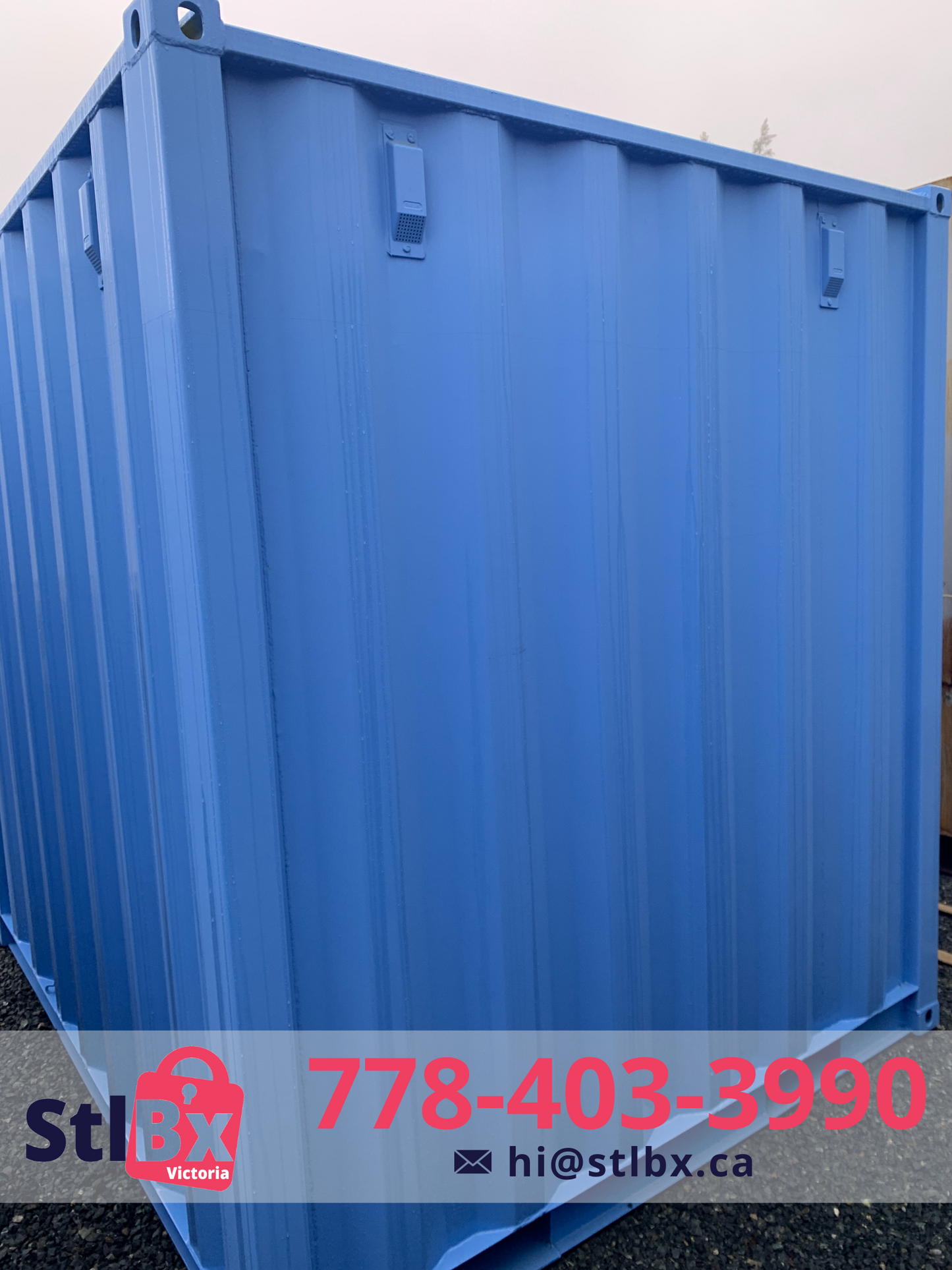 8 Foot Shipping Container storage rental with Insulated ceilings