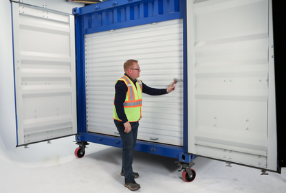 STLBX Shipping Container Steel Slat Roll-up Door
