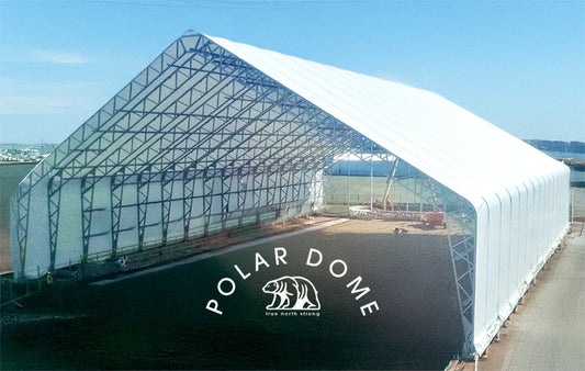 Polar Dome - Super Duty 31oz PVC Fabric Double Truss Super Shelter Warehouse